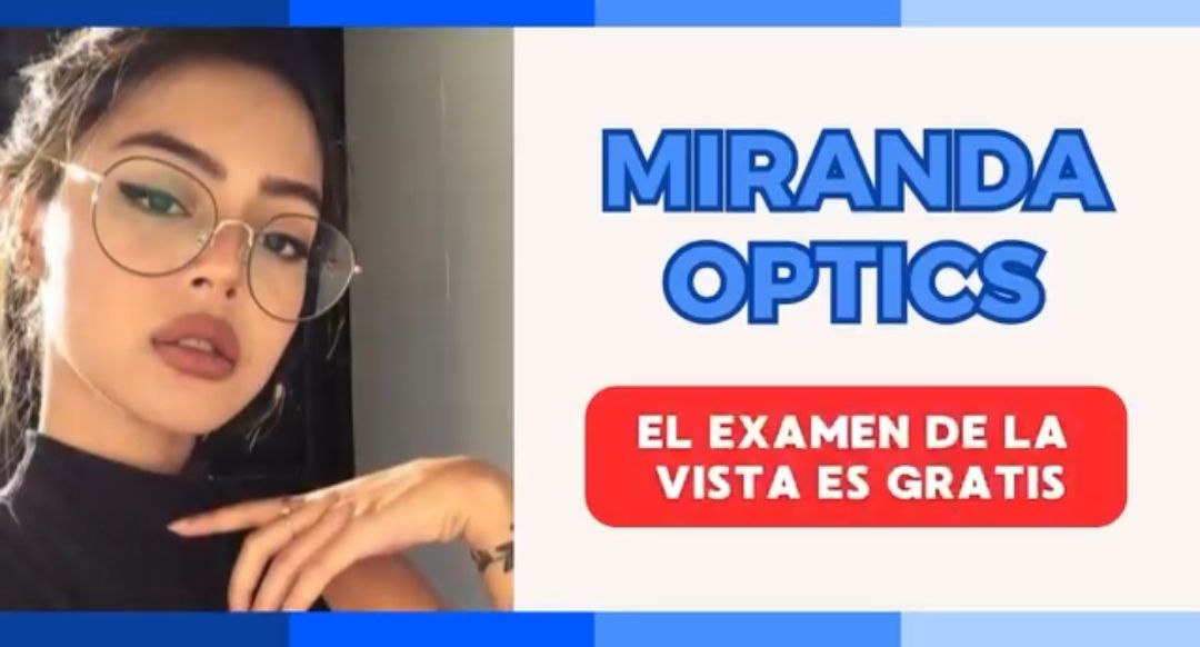 Promoción de examen de la vista en MIRAnda Optics